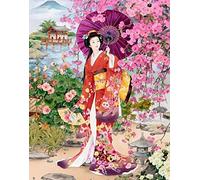 Ancienne Femme Chinoise au Bord de la rivière - Puzzle en Bois 1000 Pieces Adultes Enfants Classique Jeu Cadeau