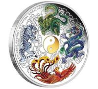 Ancienne Légende De Mythologie Chinoise Dragon Commémorative Coin Challenge Coin Souvenir Collection Gift