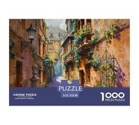 Ancienne Rue Chemin de Pierre Puzzle 1000 Pièces Adultes intéressant Puzzles 1000 Pièce Jeu ÉduChatif Cadeau 52x38cm/1000pcs