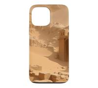 Ancienne ruines du désert enterrées dans Le Sable Illustration de Paysage Coque pour iPhone 13 Pro Max