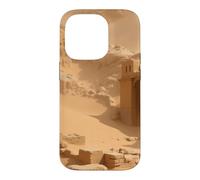 Ancienne ruines du désert enterrées dans Le Sable Illustration de Paysage Coque pour iPhone 14 Pro