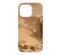 Ancienne ruines du désert enterrées dans Le Sable Illustration de Paysage Coque pour iPhone 14 Pro Max
