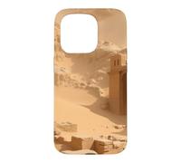Ancienne ruines du désert enterrées dans Le Sable Illustration de Paysage Coque pour iPhone 15 Pro