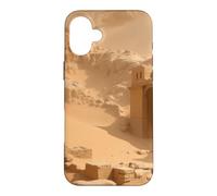 Ancienne ruines du désert enterrées dans Le Sable Illustration de Paysage Coque pour iPhone 16 Plus