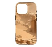 Ancienne ruines du désert enterrées dans Le Sable Illustration de Paysage Coque pour iPhone 16 Pro