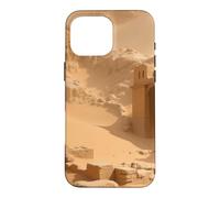 Ancienne ruines du désert enterrées dans Le Sable Illustration de Paysage Coque pour iPhone 16 Pro Max
