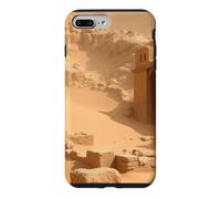 Ancienne ruines du désert enterrées dans Le Sable Illustration de Paysage Coque pour iPhone 7 Plus/8 Plus