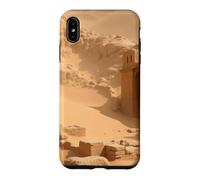 Ancienne ruines du désert enterrées dans Le Sable Illustration de Paysage Coque pour iPhone XS Max