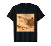 Ancienne ruines du désert enterrées dans Le Sable Illustration de Paysage T-Shirt