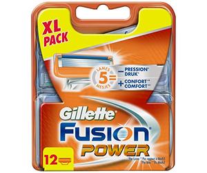 Ancienne Version Gillette Fusion - Power - Lames de Rasoir pour Homme- Pack de 12