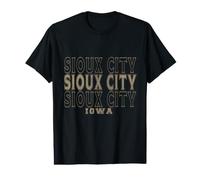 Ancienne Ville de Sioux City, Iowa T-Shirt Graphique avec Valeur