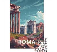 Anciennes ruines de Rome 1000 Pièce Carton Robuste Puzzle Premium Adolescents Fans 12-18 Ans Impossible Difficile Défiant Joyeux Cadeau 52x38cm/1000pcs