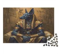 Anciens Dieux égyptiens Puzzles pour Adultes sans Poussière, Puzzle d'art Jeu Éducatif Décompression pour Une Activité Zen, Cadeau Fête des Mères/Pères 52x38cm/1000pcs