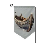 Anciens drapeaux de bienvenue imprimés de bateaux vikings, décoration extérieure, drapeau de jardin toutes saisons, 30,5 x 45,7 cm, plusieurs formes