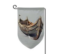 Anciens drapeaux de bienvenue imprimés de bateaux vikings, décoration extérieure, drapeau de jardin toutes saisons, 30,5 x 45,7 cm, plusieurs formes