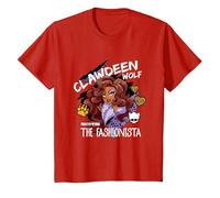 Anciens élèves de Monster High - Clawdeen Wolf The Fashionista T-Shirt, Enfant, Rouge, 10 Ans