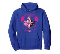 Anciens élèves de Monster High - Draculaura Heart Wings Sweat à Capuche, Unisexe pour Adultes, Bleu Royal, S