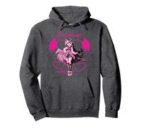 Anciens élèves de Monster High - Draculaura Heart Wings Sweat à Capuche, Unisexe pour Adultes, Chiné Foncé, M