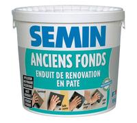 Anciens Fonds - Enduit de Rénovation pour les Supports Irréguliers Semin - Intérieur/Extérieur - Seau de 15 kg