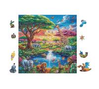 Ancient Arbre de Vie 100 Pièces Puzzle Adulte en Carton Rigide Haute Densité Difficile Moyenne Anti-Stress Jeu De Société Idée Cadeau Anniversaire Premium 28x28cm