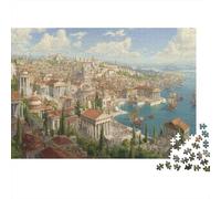 Ancient Architecture Romaine |Port de la Ville| Puzzles Amusants en Famille 1000pcs (75x50cm) Adultes