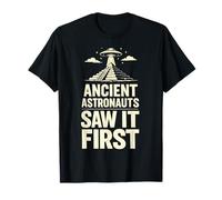 Ancient Astronauts Saw It First UFO Pyramide drôle T-Shirt