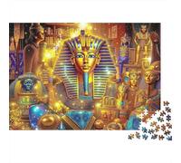 Ancient Egypt Art 100% Recycled Cardboard Tutankhamun 1000 Piece Jigsaw Puzzles Adults and Children Fun Present 52x38cm/1000pcs