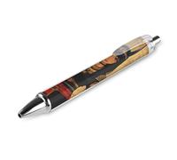 Ancient Egypt Goddnes Hathor Stylos à bille rétractables Pointe fine 0,5 mm Stylo d'écriture lisse pour journal à domicile Bureau 1 pièce AS PIC 3