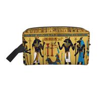 Ancient Egypt Tribe Série Imprimé Voyage Maquillage Portable Cosmétique Organisateur Pochette Grande Capacité Sac de Rangement