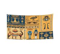 Ancient Egypt Tribe Series - Chapeau d'Halloween à couverture complète - Couvre-chef de sorcière pliable pour festivals, fêtes et fêtes avec tissu lavable en machine