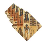 Ancient Egypt Tribe Series Lot de 4 désodorisants de voiture pour homme et femme - Accessoires de voiture mignons - Diffuseur de parfum durable à suspendre - Tablettes d'aromathérapie pour voiture