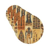 Ancient Egypt Tribe Series Lot de 4 désodorisants de voiture pour homme et femme - Accessoires de voiture mignons - Diffuseur de parfum durable à suspendre - Tablettes d'aromathérapie pour voiture