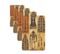 Ancient Egypt Tribe Series Lot de 4 désodorisants de voiture pour homme et femme - Accessoires de voiture mignons - Diffuseur de parfum durable à suspendre - Tablettes d'aromathérapie pour voiture