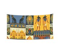 Ancient Egypt Tribe Series Panneau de bannière pour festival extérieur, convient pour les fêtes d'Halloween, décoration à suspendre pour une utilisation en intérieur et en extérieur