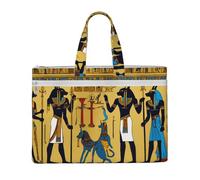 Ancient Egypt Tribe Series Sac fourre-tout en toile grande capacité pour homme et femme