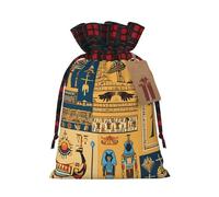 Ancient Egypt Tribe Series Sacs cadeaux de Noël, Nouvel An, sacs cadeaux de Noël, sacs à cordon de serrage pour enfants, cadeaux de Noël