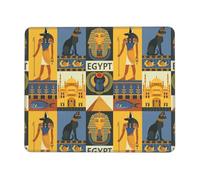Ancient Egypt Tribe Series Tapis de souris rectangulaire pour ordinateur, antidérapant, 25,4 x 30,5 cm, 20,9 x 24,1 cm