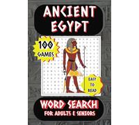 Ancient Egypt Word Search: Puzzle for Adults, and Seniors with Easy-to-Read Print | Focused on Ancient Egypt, History and Timeless Mysteries | 6×9 ... for Birthday or Holidays for History Lovers
