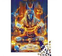 Ancient Egyptian God 1000Pc Recycled Paper Puzzle Egyptian Queen with Black Cat for Adults 14-99 Years Home Decor & Gift 38x26cm 1000pcs