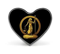 Ancient Egyptian Golden Pharoah Coin Brooch Pins Heart Badge Collar Lapel Pins Dress Coat Accessories for Women Men