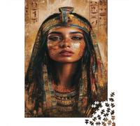 Ancient Egyptian Queen Jigsaw Puzzles for Adults Egyptian Queen Portrait Art Educational Games for The Whole Family Women 70x50cm 1000pcs