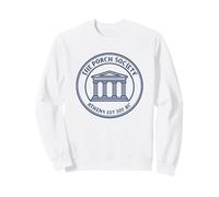 Ancient Grec Philosophy Crest Athens Porch Society Sweatshirt
