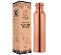 Ancient Impex Bouteille d'eau ayurvédique en cuivre pur | Bouteille d'eau ayurvédique anti-fuite sans couture 1000 ml
