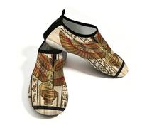 Ancient Religion Chaussures aquatiques égyptiennes à texture parchemin pour homme et femme Chaussures de natation à séchage rapide Pieds nus Chaussettes aquatiques, multicolore, 39/40 EU