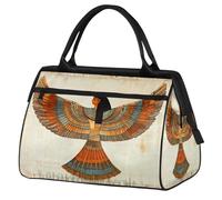 Ancient Religion Sac de sport à texture parchemin égyptien pour homme et femme, sac de sport de voyage, sac de voyage imperméable, sac de week-end, sac de nuit léger
