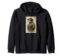 Ancient Ukiyo-e Japonais Esthétique Edo Samourai Grenouille Sweat à Capuche