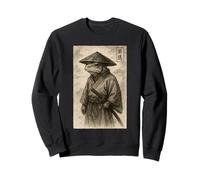 Ancient Ukiyo-e Japonais Esthétique Edo Samourai Grenouille Sweatshirt