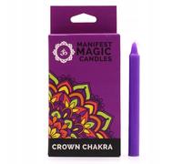 Ancient Wisdom Bougies magiques Manifest (lot de 12) - Violet - Chakra de la Couronne