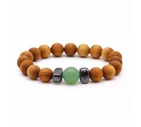 Ancient Wisdom Bracelets en bois de cèdre chakras (chakra racine - jaspe rouge)