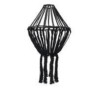 Ancient Wisdom Grand lustre en macramé - Noir- Vendu par 1